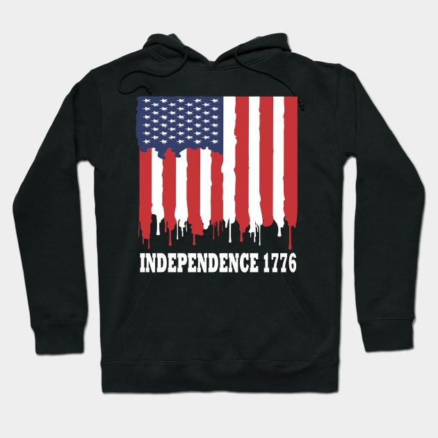 4Th Of July Independence 1776 Hoodie by karascom